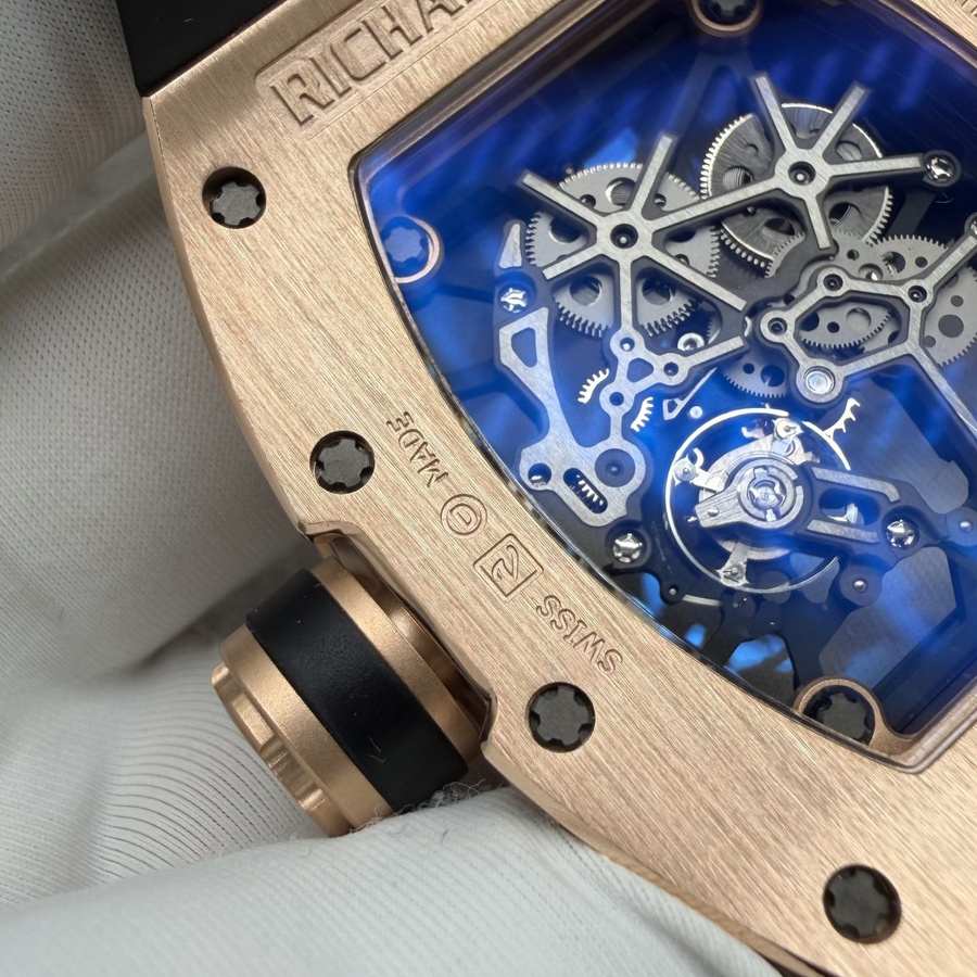 Orologio replica: Richard Mille RM 035, su misura, 18K, massiccio, oro, movimento Vaucher, 39,7 mm X 48 mm — di alta gamma – Foto 13