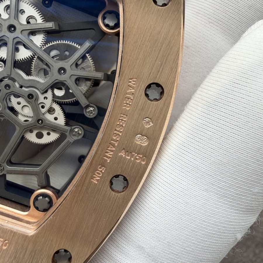 Orologio replica: Richard Mille RM 035, su misura, 18K, massiccio, oro, movimento Vaucher, 39,7 mm X 48 mm — di alta gamma – Foto 14