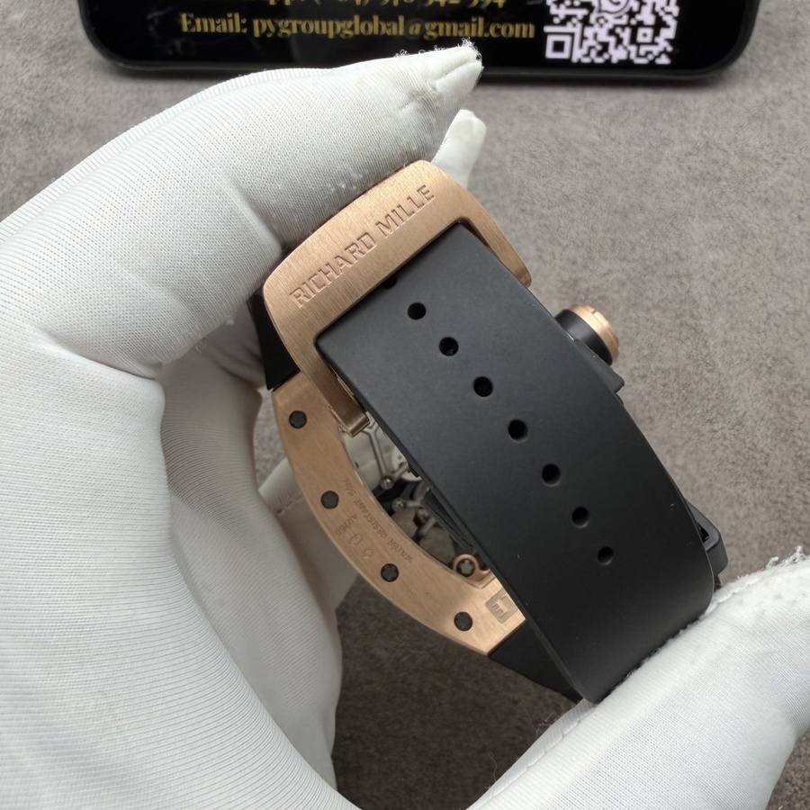 Orologio replica: Richard Mille RM 035, su misura, 18K, massiccio, oro, movimento Vaucher, 39,7 mm X 48 mm — di alta gamma – Foto 16
