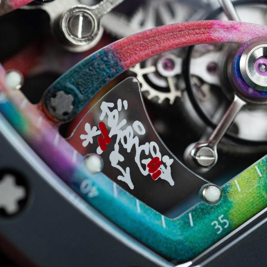 Orologio replica: Richard Mille RM 68-01, tourbillon, Cyril Kongo, ceramica nera, 52.24 X 42,70 mm — di alta qualità – Foto 9