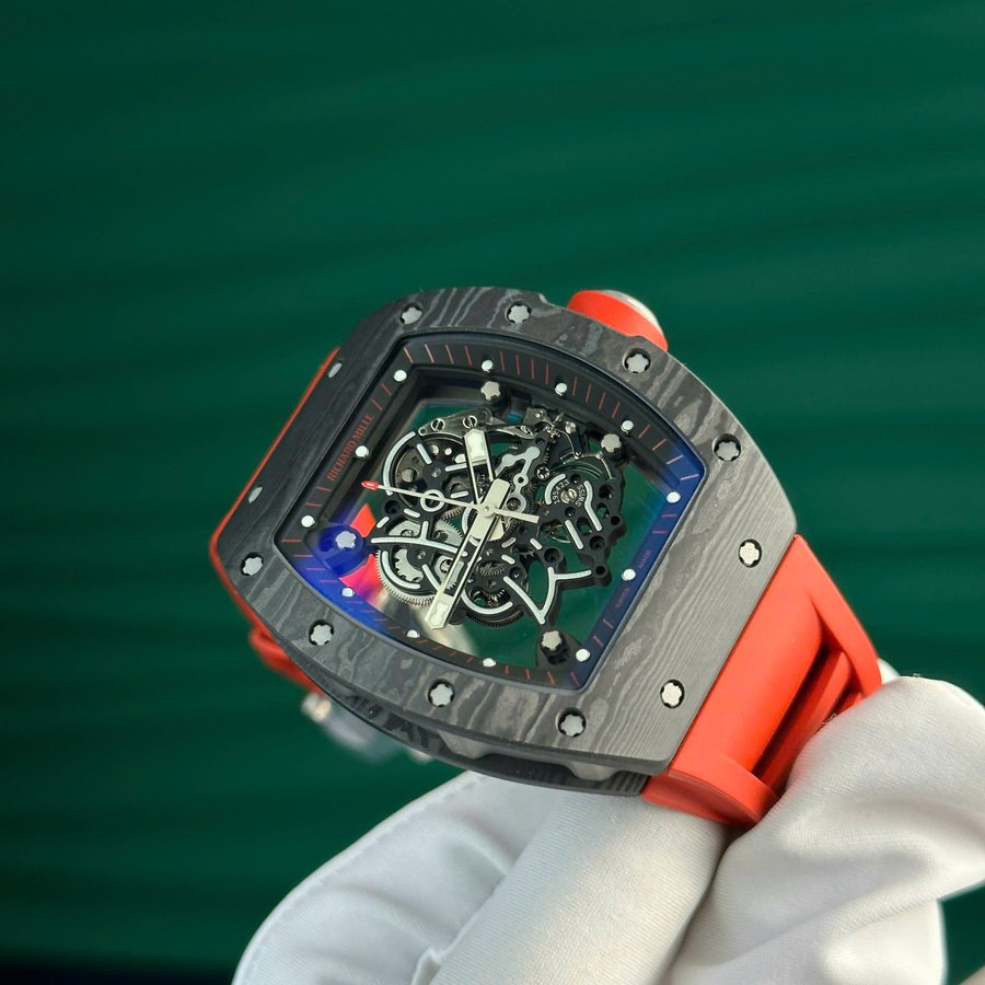 Orologio replica: Richard Mille RM 055 Bubba Watson, scuro, fibra di carbonio, 42.7 X 49,9 mm — irresistibile – Foto 4