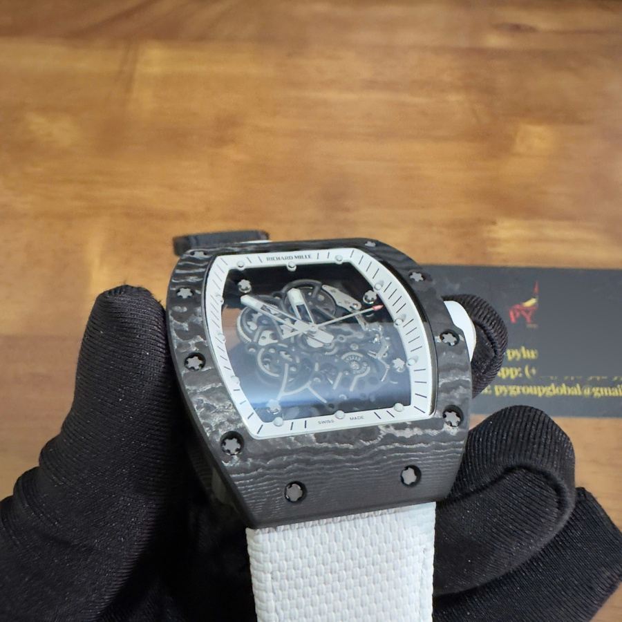 Orologio replica: Richard Mille RM 055 Bubba Watson Americas, edizione, su misura, NTPT, fibra di carbonio, 1:1, movimento Vaucher — a basso costo – Foto 6