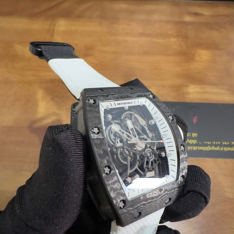 Orologio replica: Richard Mille RM 055 Bubba Watson Americas, edizione, su misura, NTPT, fibra di carbonio, 1:1, movimento Vaucher — a basso costo – Foto 7