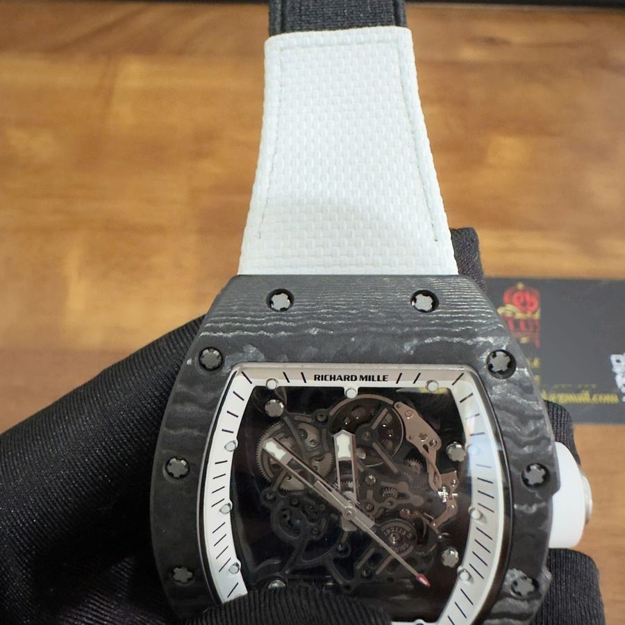 Orologio replica: Richard Mille RM 055 Bubba Watson Americas, edizione, su misura, NTPT, fibra di carbonio, 1:1, movimento Vaucher — a basso costo – Foto 8