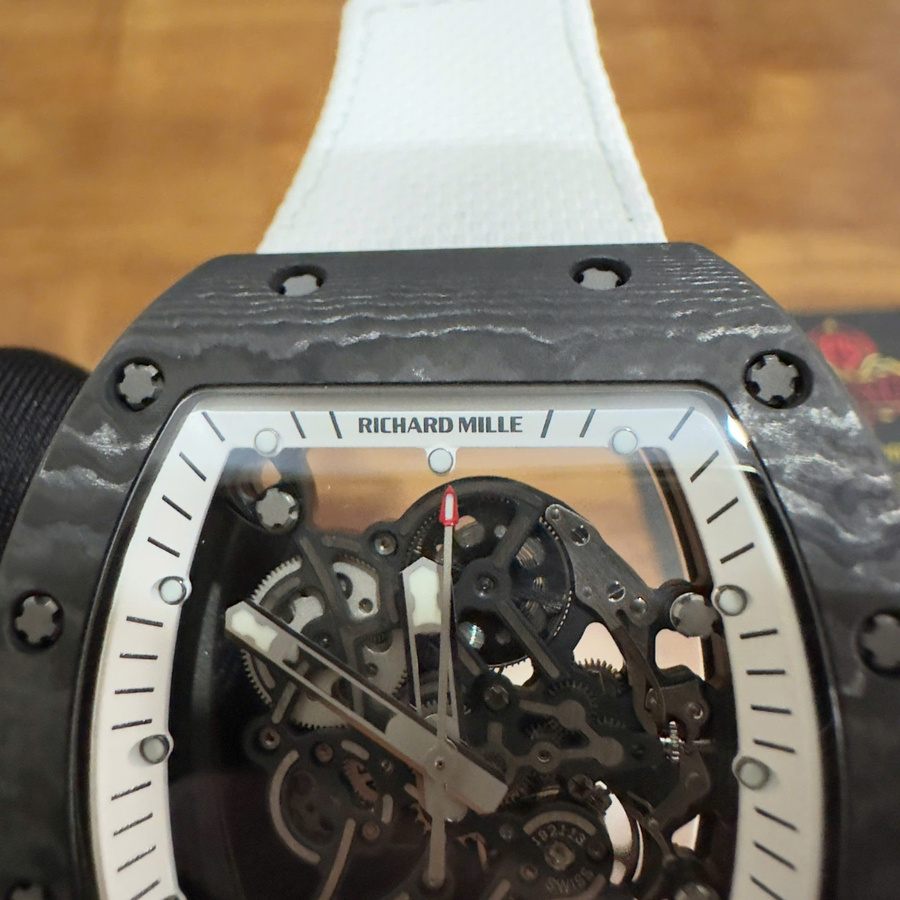 Orologio replica: Richard Mille RM 055 Bubba Watson Americas, edizione, su misura, NTPT, fibra di carbonio, 1:1, movimento Vaucher — a basso costo – Foto 9