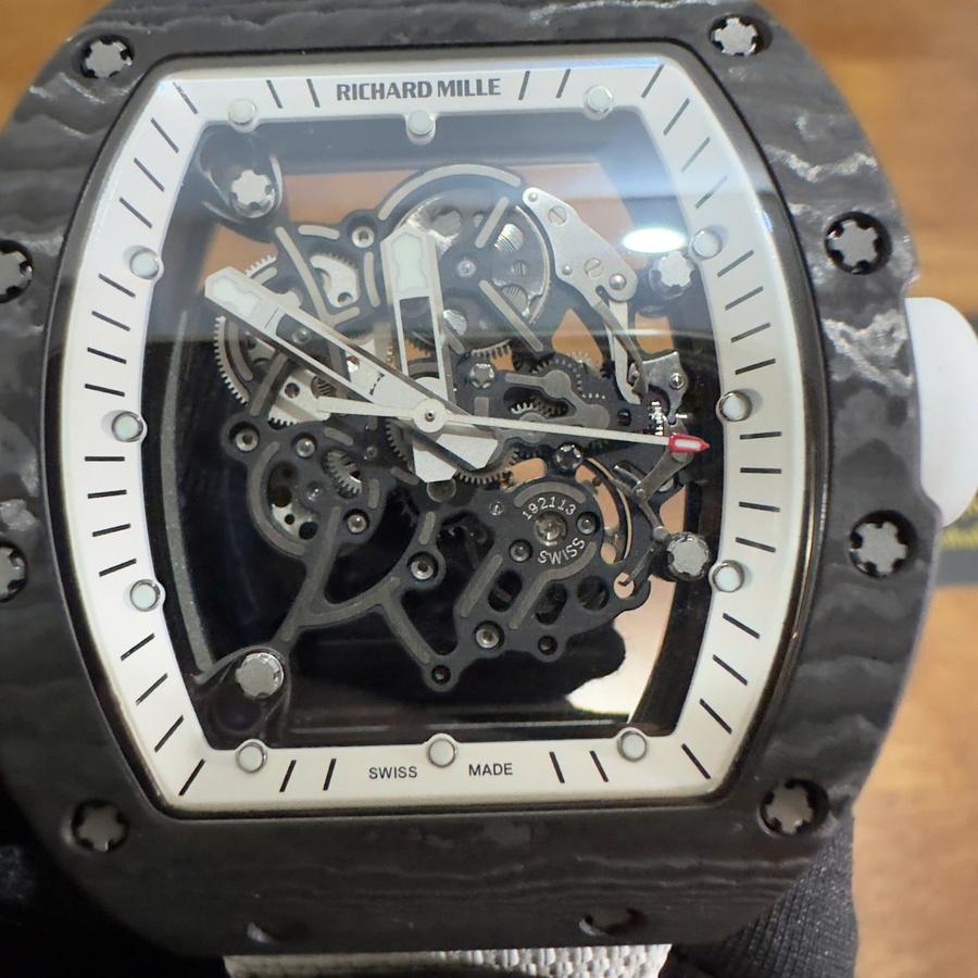 Orologio replica: Richard Mille RM 055 Bubba Watson Americas, edizione, su misura, NTPT, fibra di carbonio, 1:1, movimento Vaucher — a basso costo – Foto 10