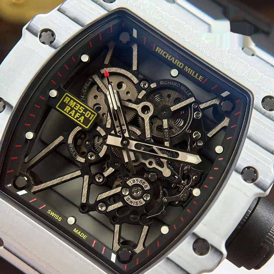 Orologio replica: Richard Mille RM 35-01 Rafael Nadal Carbon TPT ZF V3 49,94 mm X 44,5 mm — lussuoso – Foto 5