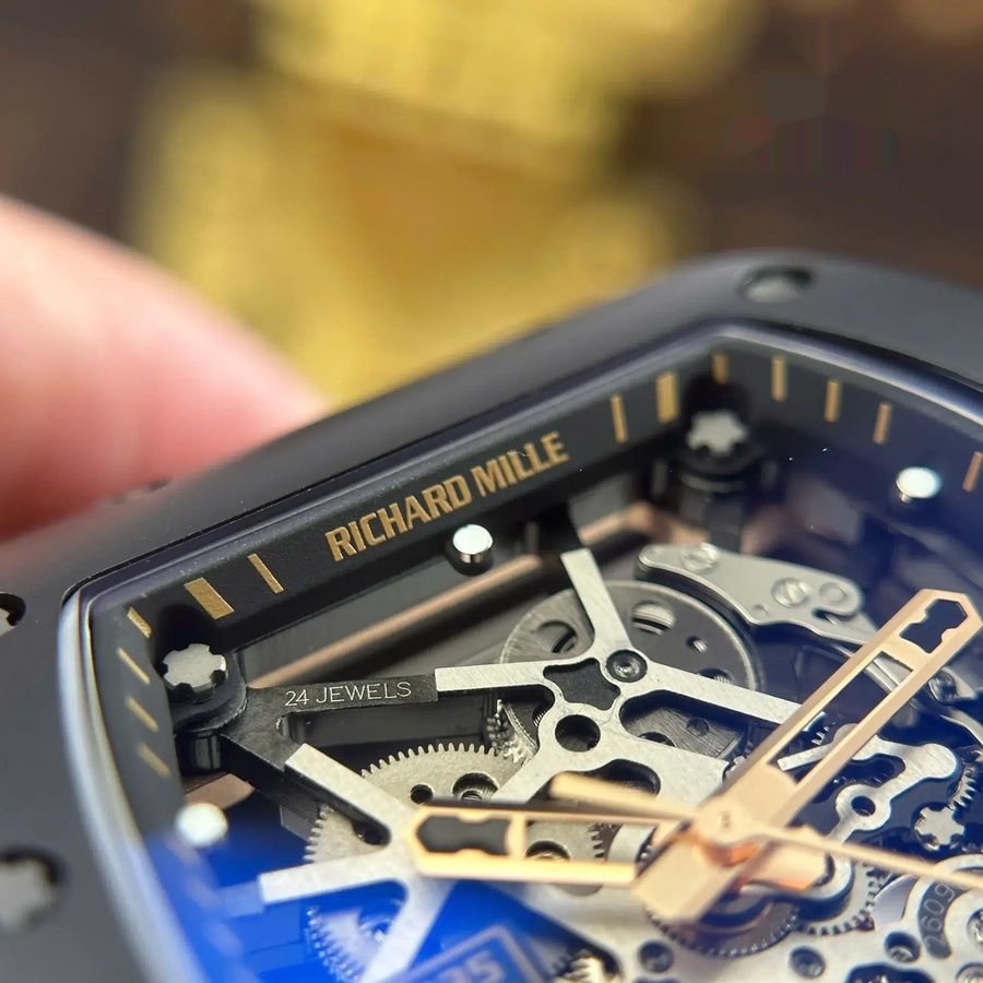Orologio replica: Richard Mille RM 035, ceramica nera, cassa, di alta qualità, cinturino, Z, manifattura, 39,7 mm X 48 mm — premium – Foto 6