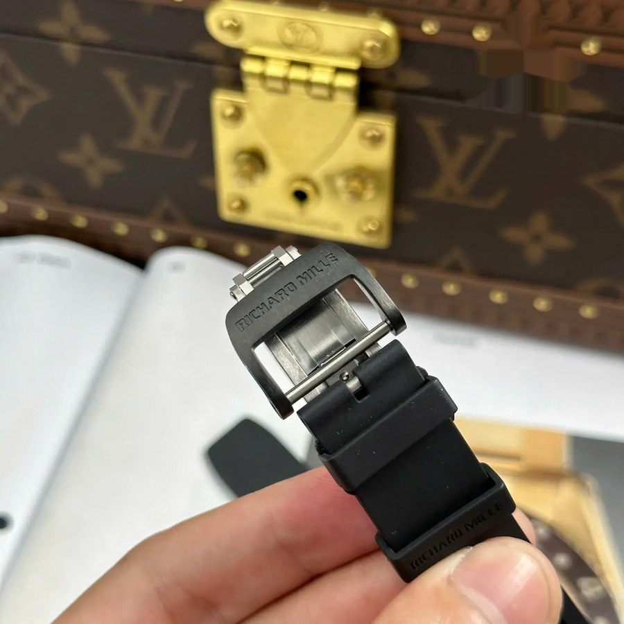 Orologio replica: Richard Mille RM 035, ceramica nera, cassa, di alta qualità, cinturino, Z, manifattura, 39,7 mm X 48 mm — premium – Foto 12