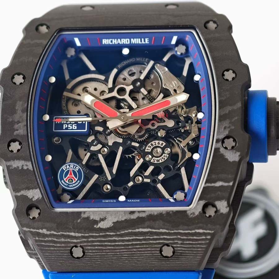 Orologio replica: Richard Mille RM 35-01, carbonio, Paris Saint-Germain PSG Special, edizione, ZF 49,94 mm X 44,5 mm — di qualità – Foto 5