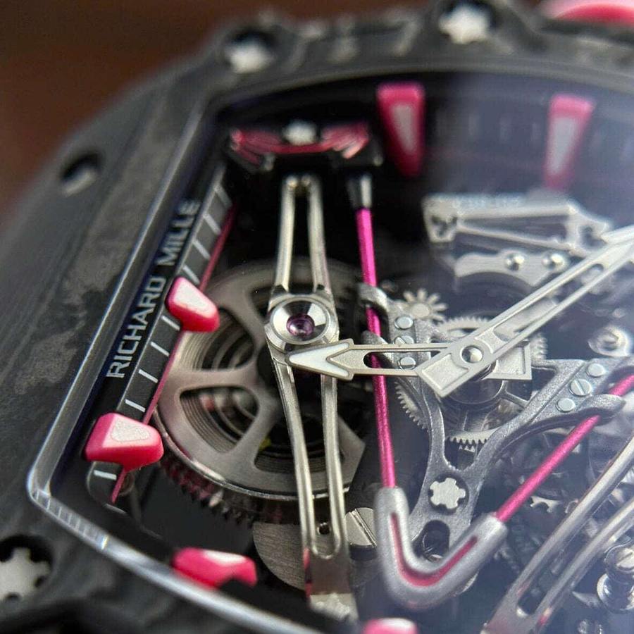 Orologio replica: Richard Mille RM 38-02, tourbillon, Bubba Watson, nero, Carbon TPT — raro – Foto 3