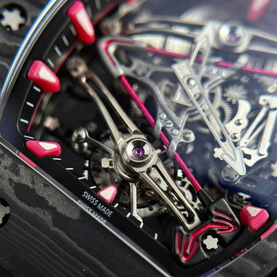 Orologio replica: Richard Mille RM 38-02, tourbillon, Bubba Watson, nero, Carbon TPT — raro – Foto 5