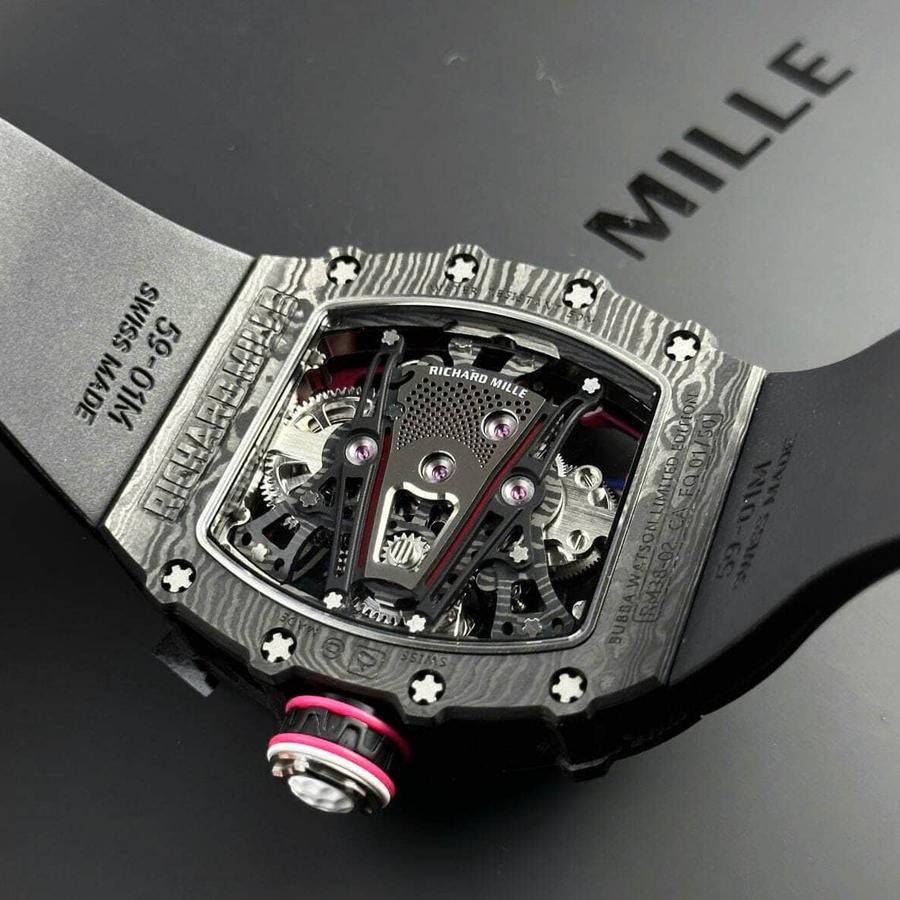 Orologio replica: Richard Mille RM 38-02, tourbillon, Bubba Watson, nero, Carbon TPT — raro – Foto 9