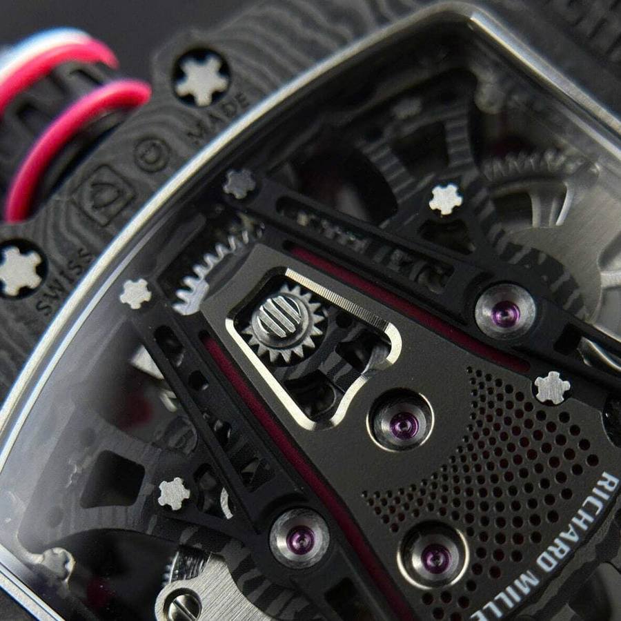 Orologio replica: Richard Mille RM 38-02, tourbillon, Bubba Watson, nero, Carbon TPT — raro – Foto 10