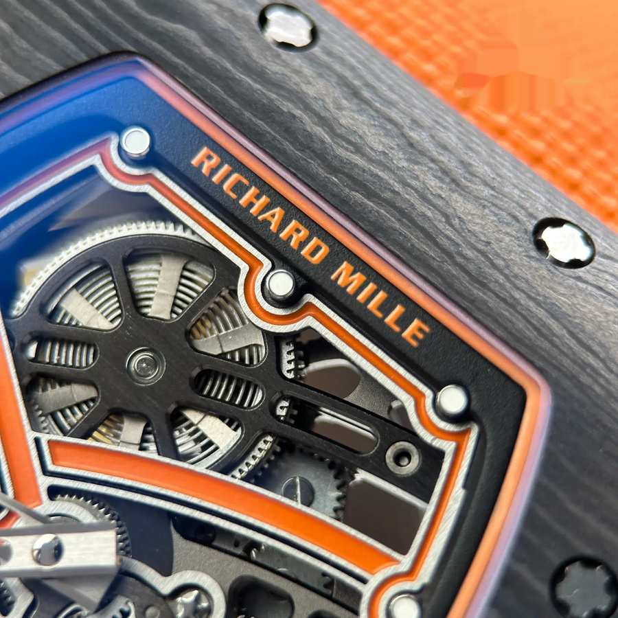 Orologio replica: Richard Mille RM 67-02 McLaren Lando Norris, ultrapiatto, nero, Carbon TPT 38.7 X 47,52 mm — straordinario – Foto 7