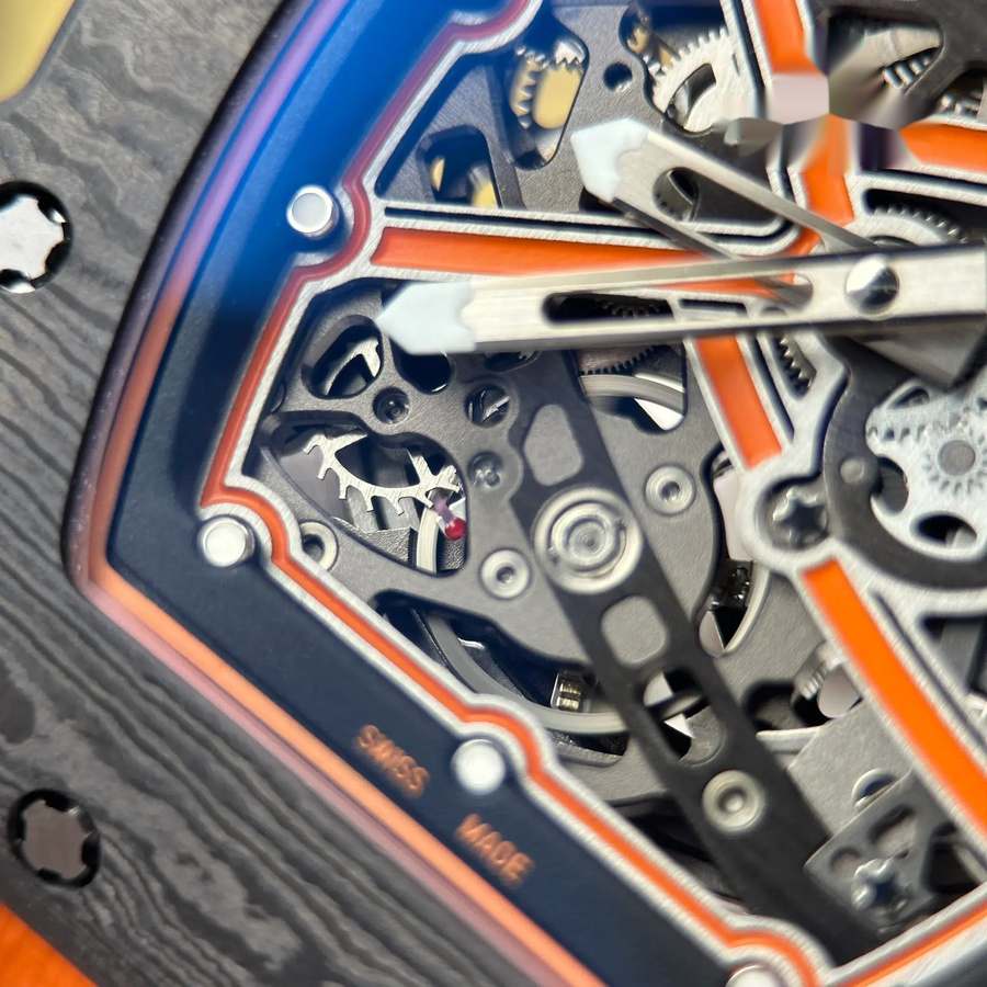Orologio replica: Richard Mille RM 67-02 McLaren Lando Norris, ultrapiatto, nero, Carbon TPT 38.7 X 47,52 mm — straordinario – Foto 8
