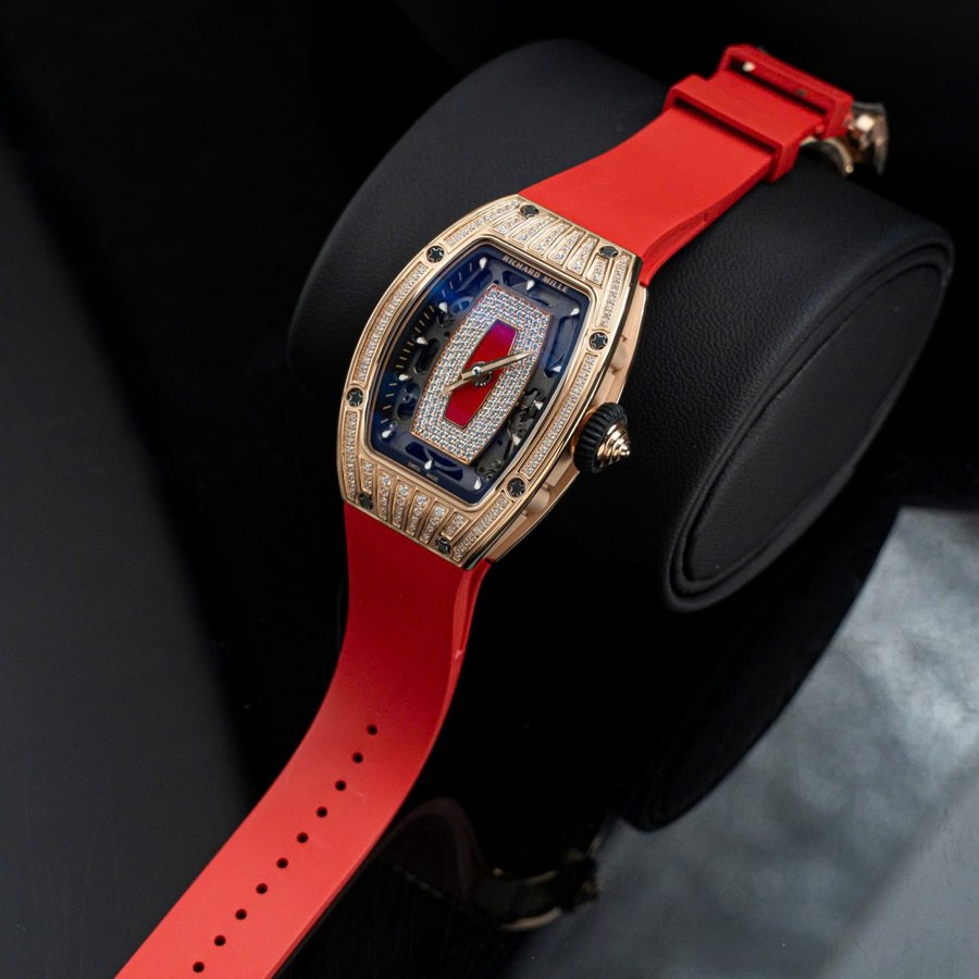 Orologio replica: Richard Mille RM 07-01, oro rosa, con, con pietre incastonate, Jasper, quadrante, ZF 45.32 X 32,3 mm — straordinario – Foto 3