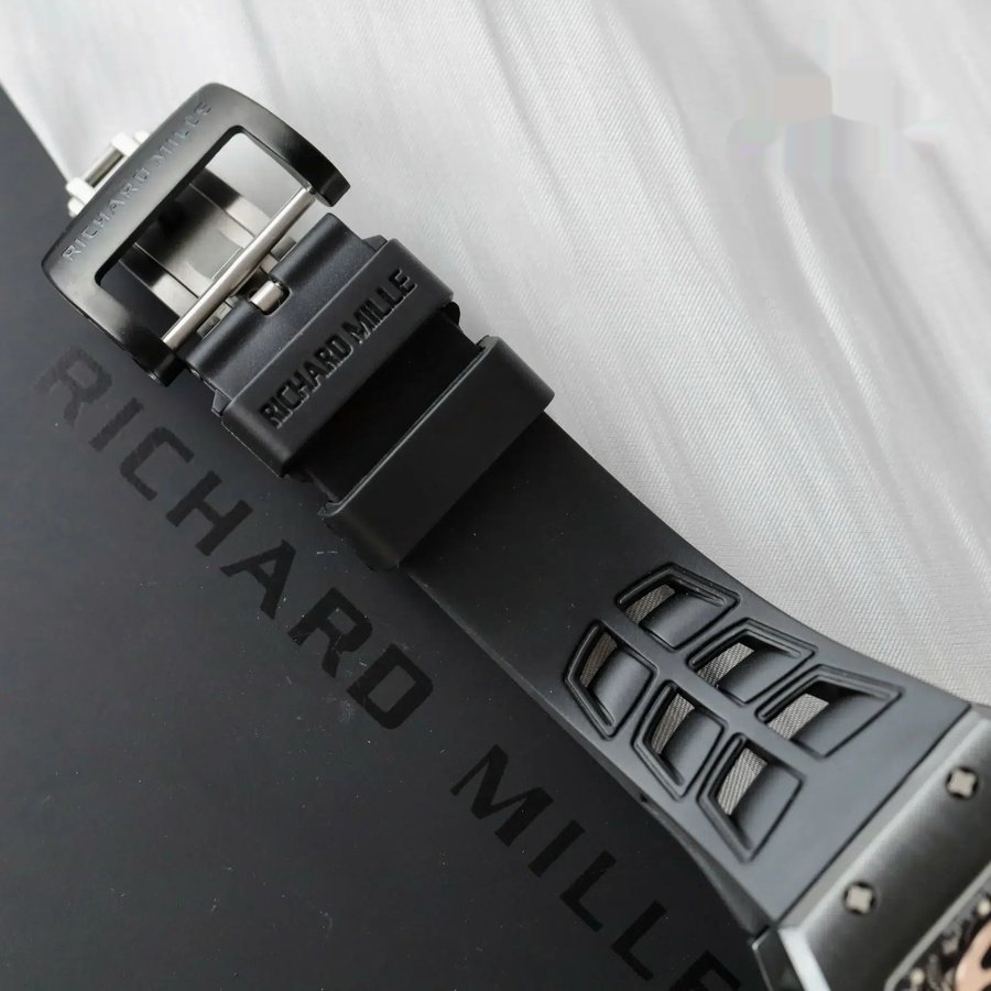 Orologio replica: Richard Mille RM 52-01 Skull, tourbillon, ceramica nera, cassa, di alta qualità, cinturino, 43 mm — tra i meglio recensiti – Foto 8