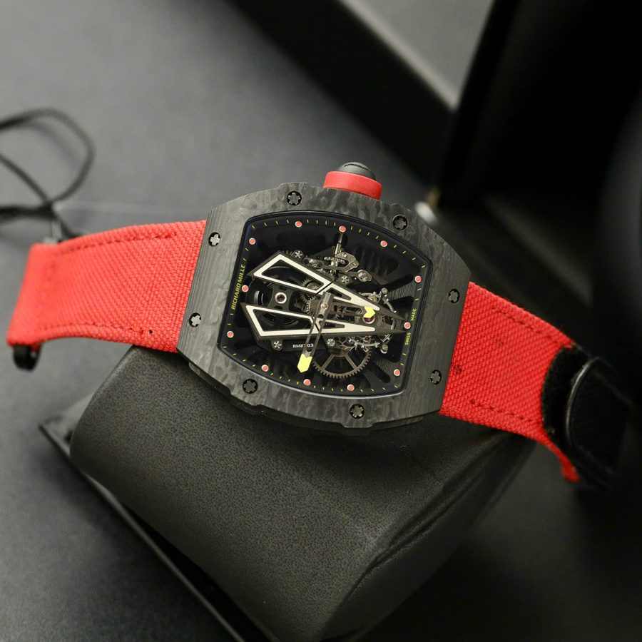 Orologio replica: Richard Mille RM 27-03 Rafael Nadal, tourbillon, nero, Carbon TPT BBR 40,3 mm — d’eccellenza – Foto 3
