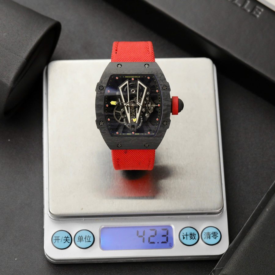 Orologio replica: Richard Mille RM 27-03 Rafael Nadal, tourbillon, nero, Carbon TPT BBR 40,3 mm — d’eccellenza – Foto 4