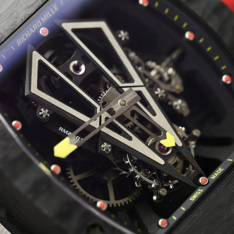 Orologio replica: Richard Mille RM 27-03 Rafael Nadal, tourbillon, nero, Carbon TPT BBR 40,3 mm — d’eccellenza – Foto 6