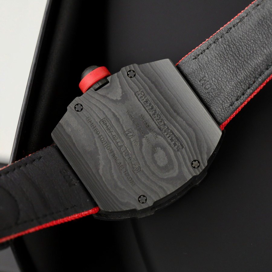 Orologio replica: Richard Mille RM 27-03 Rafael Nadal, tourbillon, nero, Carbon TPT BBR 40,3 mm — d’eccellenza – Foto 8