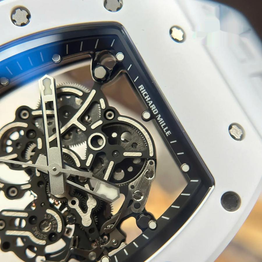Orologio replica: Richard Mille RM 055, ceramica bianca, ZF 42,7 mm — d’eccellenza – Foto 5