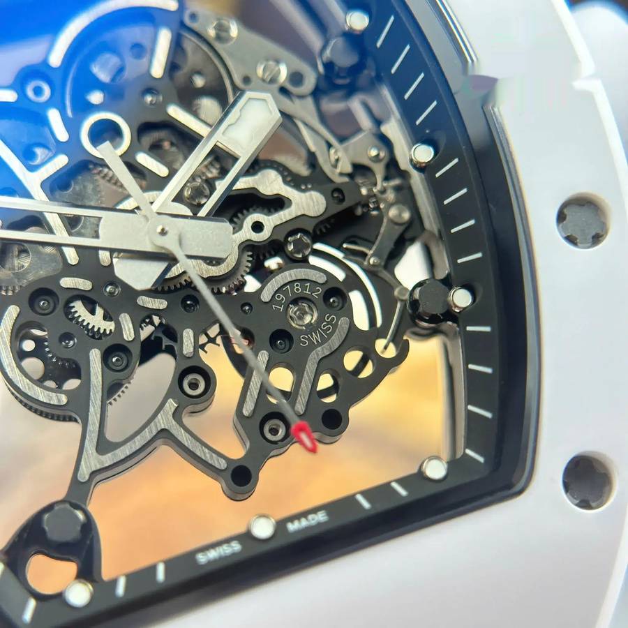 Orologio replica: Richard Mille RM 055, ceramica bianca, ZF 42,7 mm — d’eccellenza – Foto 6