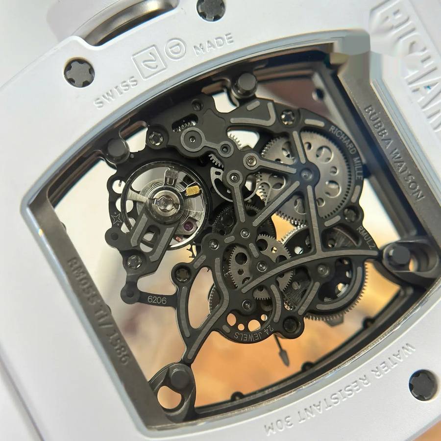 Orologio replica: Richard Mille RM 055, ceramica bianca, ZF 42,7 mm — d’eccellenza – Foto 9