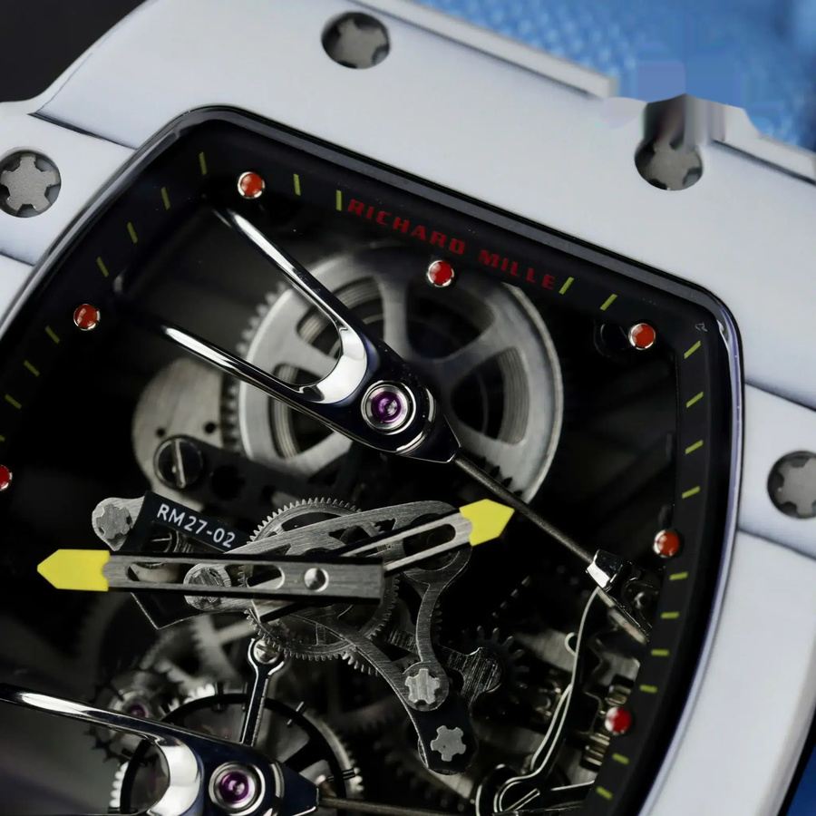 Orologio replica: Richard Mille RM 27-02 Rafael Nadal, tourbillon, carbonio, 39.7 X 47,7 mm — discreto – Foto 4