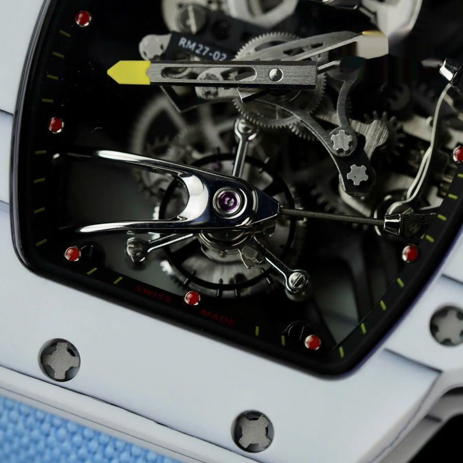 Orologio replica: Richard Mille RM 27-02 Rafael Nadal, tourbillon, carbonio, 39.7 X 47,7 mm — discreto – Foto 5