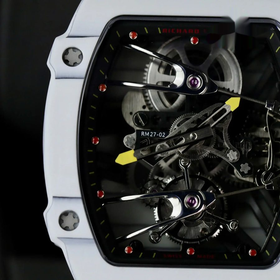 Orologio replica: Richard Mille RM 27-02 Rafael Nadal, tourbillon, carbonio, 39.7 X 47,7 mm — discreto – Foto 6