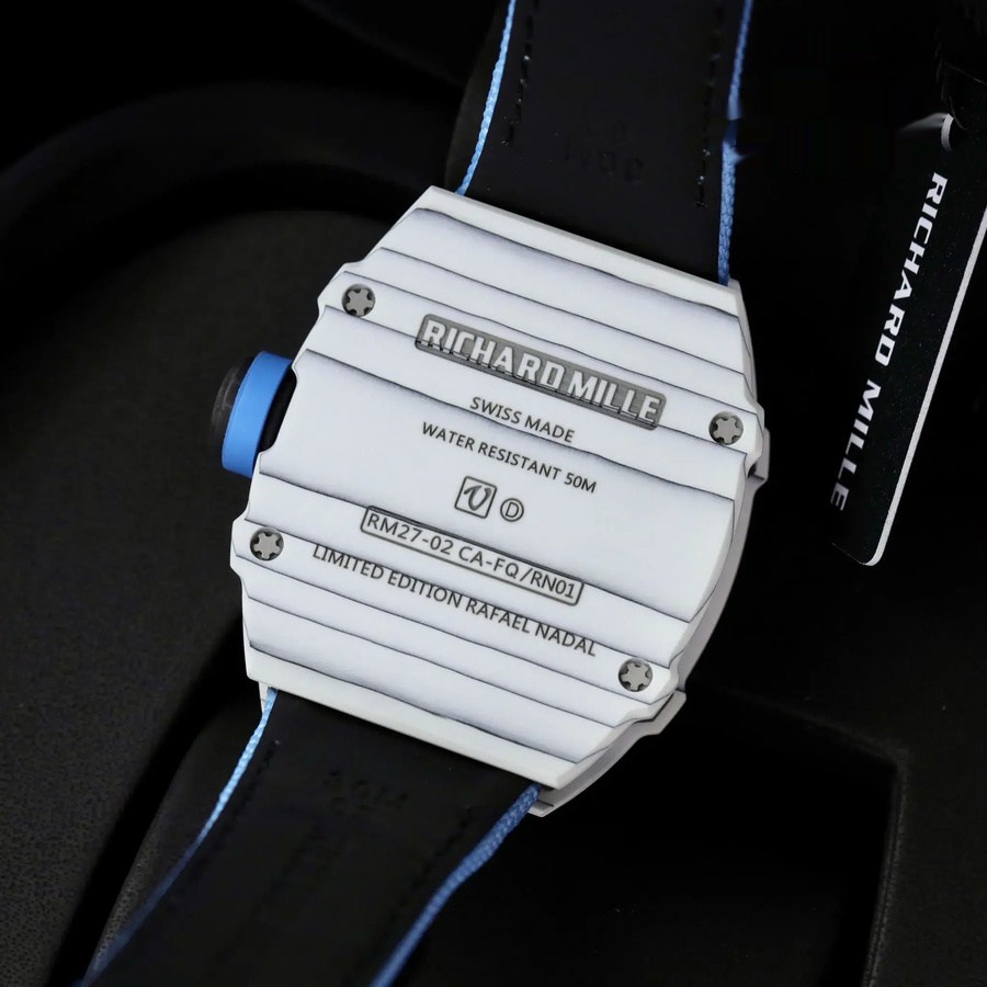 Orologio replica: Richard Mille RM 27-02 Rafael Nadal, tourbillon, carbonio, 39.7 X 47,7 mm — discreto – Foto 8