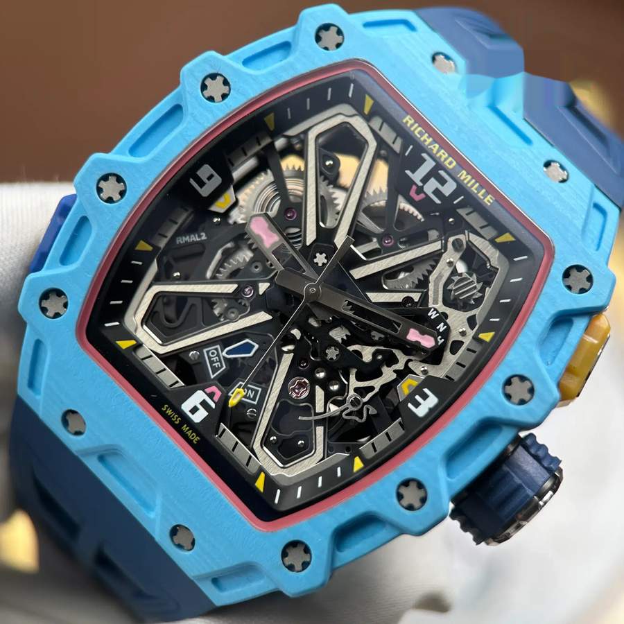 Orologio replica: Richard Mille RM 35-03 Rafael Nadal, pastel, blu, quarzo, 43,2 mm X 50 mm — prestigioso – Foto 5