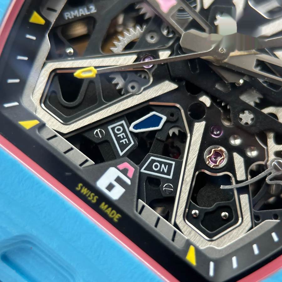 Orologio replica: Richard Mille RM 35-03 Rafael Nadal, pastel, blu, quarzo, 43,2 mm X 50 mm — prestigioso – Foto 8