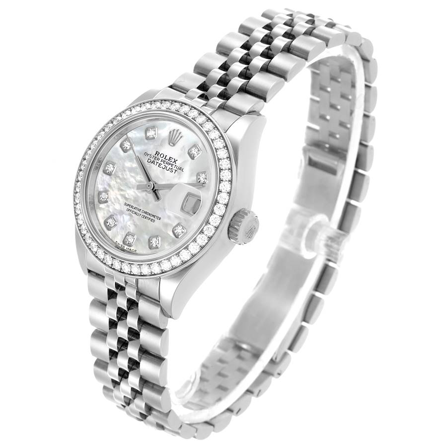 Orologio replica da donna: Rolex Datejust, acciaio e oro bianco, quadrante in madreperla, diamanti, 279384 — tra i più venduti – Foto 3
