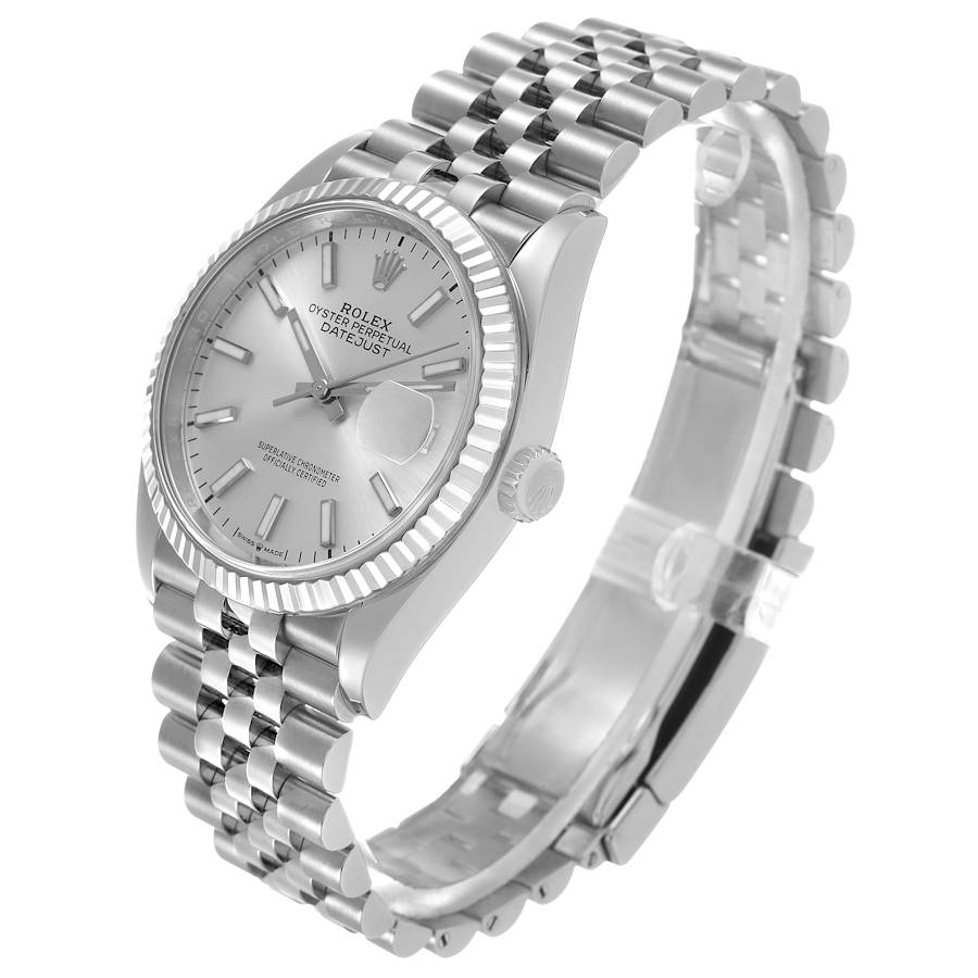 Orologio replica da uomo: Rolex Datejust, acciaio e oro bianco, quadrante argentato, 126234 — ultralussuoso – Foto 3