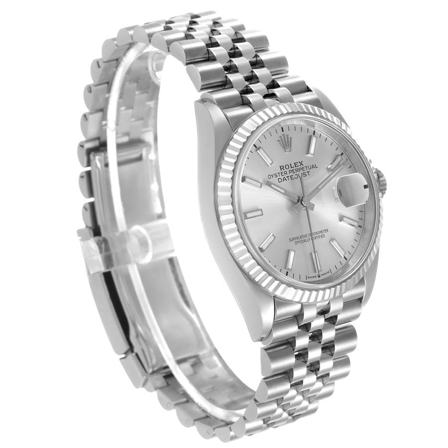 Orologio replica da uomo: Rolex Datejust, acciaio e oro bianco, quadrante argentato, 126234 — ultralussuoso – Foto 4