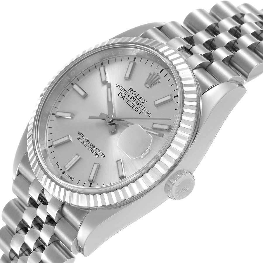 Orologio replica da uomo: Rolex Datejust, acciaio e oro bianco, quadrante argentato, 126234 — ultralussuoso – Foto 5
