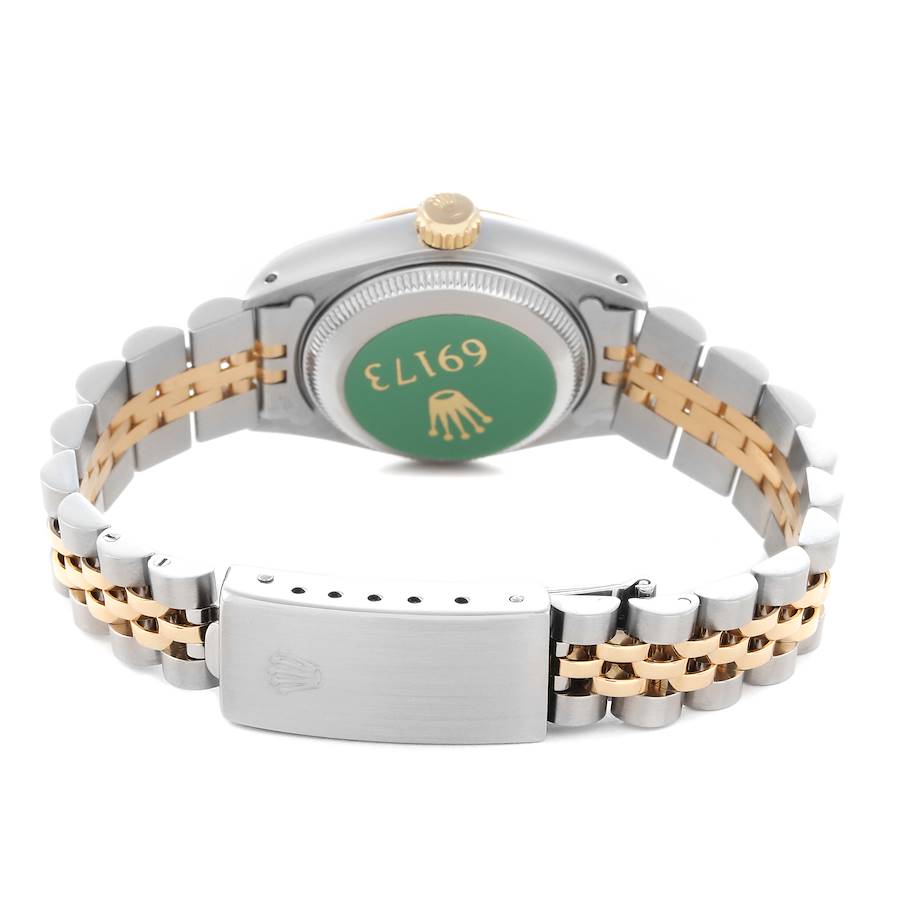 Orologio replica da donna: Rolex Datejust, acciaio e oro giallo, bianco, quadrante con numeri romani, 69173 — eccellente – Foto 6
