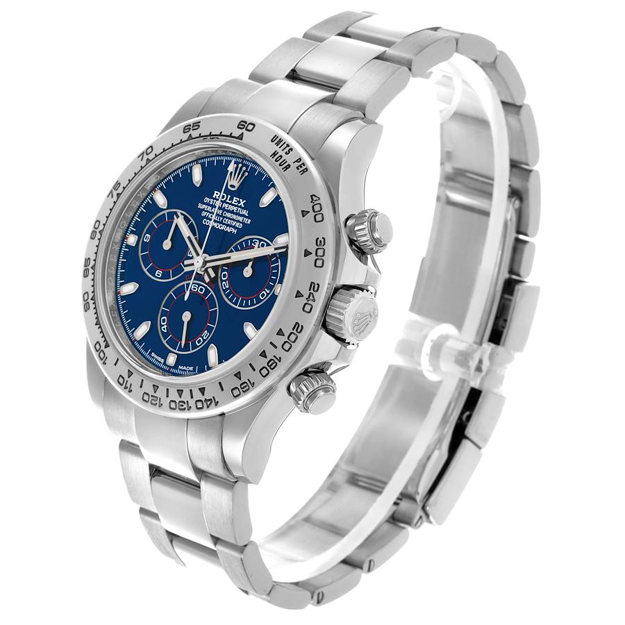 Orologio replica da uomo: Rolex Daytona, quadrante blu, oro bianco, cronografo, 116509 — di nuova generazione – Foto 4