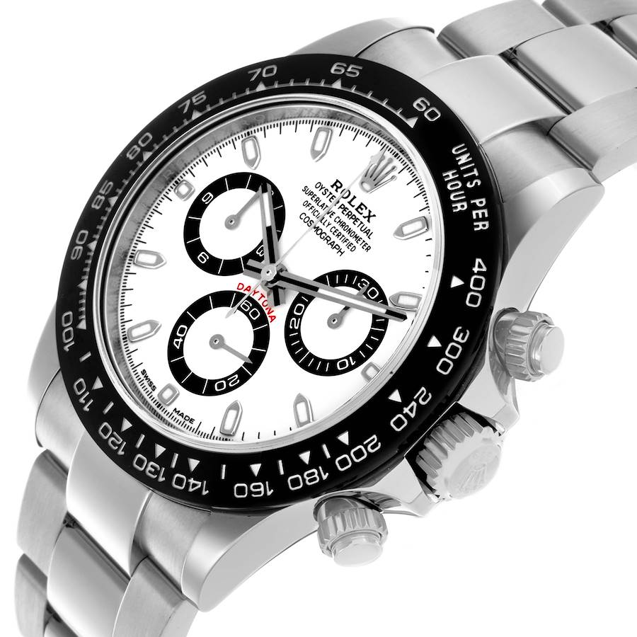 Orologio replica da uomo: Rolex Daytona, lunetta in ceramica, quadrante Panda bianco, acciaio, 116500 — durevole – Foto 5