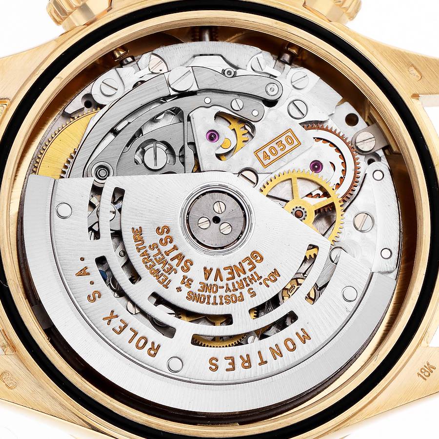 Orologio replica da uomo: Rolex Daytona, cronografo, oro giallo, quadrante bianco, 16528 — prestigioso – Foto 6