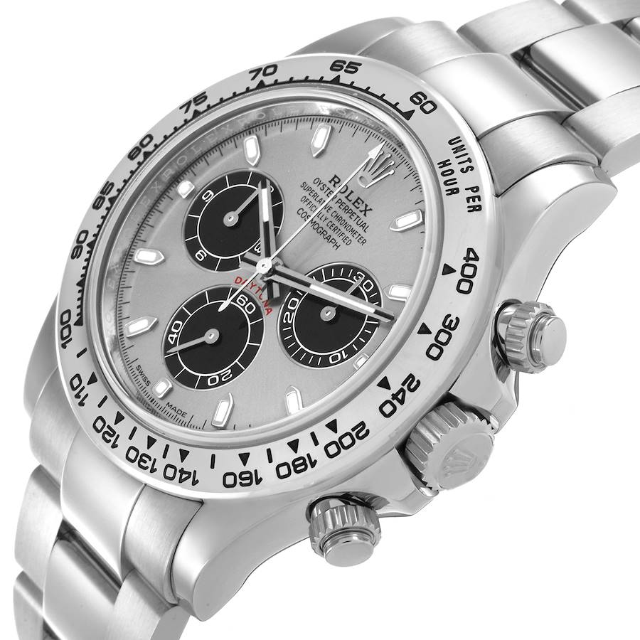 Orologio replica da uomo: Rolex Daytona, oro bianco, quadrante argentato, 116509 — squisito – Foto 5