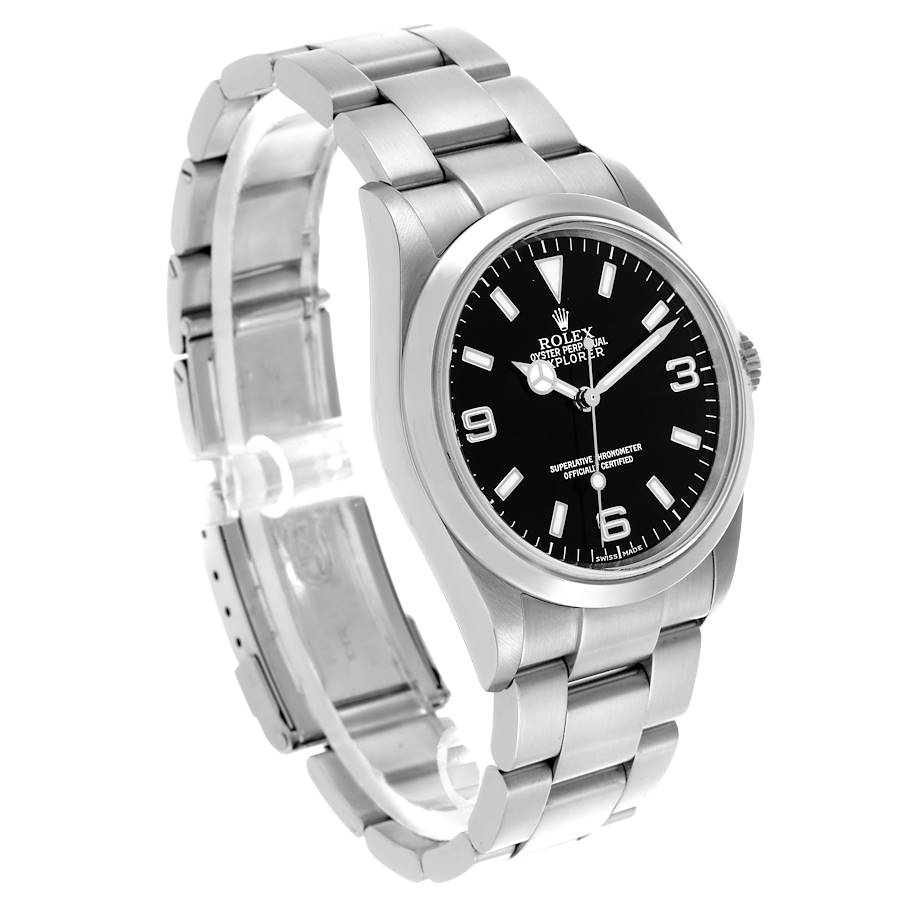 Orologio replica da uomo: Rolex Explorer I, quadrante nero, acciaio, 114270 — elegante – Foto 3