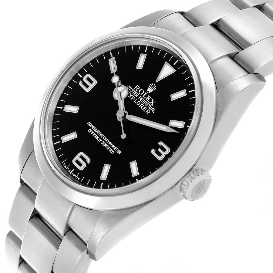 Orologio replica da uomo: Rolex Explorer I, quadrante nero, acciaio, 114270 — elegante – Foto 5
