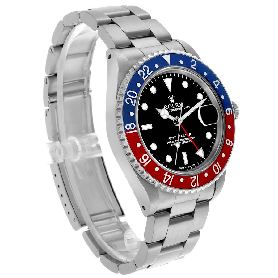 Orologio replica da uomo: Rolex GMT Master, blu e rosso, Pepsi, lunetta, acciaio, 16700 — prestigioso – Foto 3