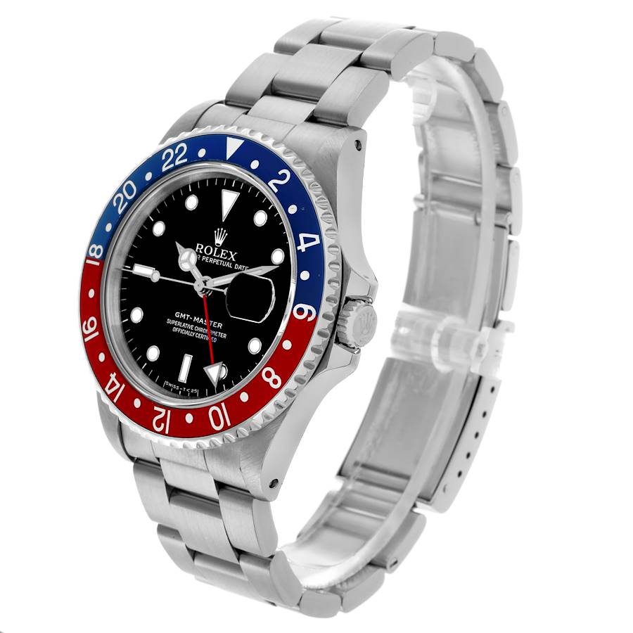Orologio replica da uomo: Rolex GMT Master, blu e rosso, Pepsi, lunetta, acciaio, 16700 — prestigioso – Foto 4