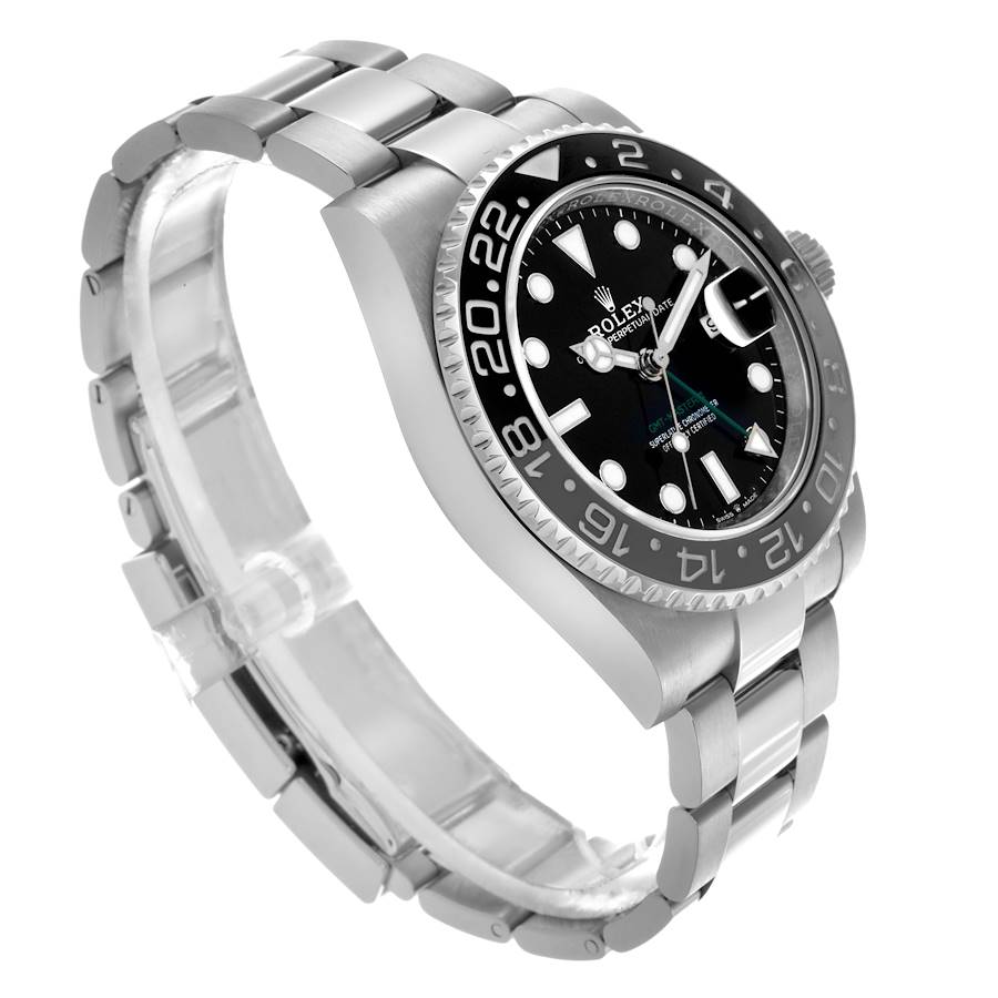 Orologio replica da uomo: Rolex GMT Master II, nero e grigio, Bruce Wayne, lunetta, acciaio, 126710 — di lusso – Foto 3