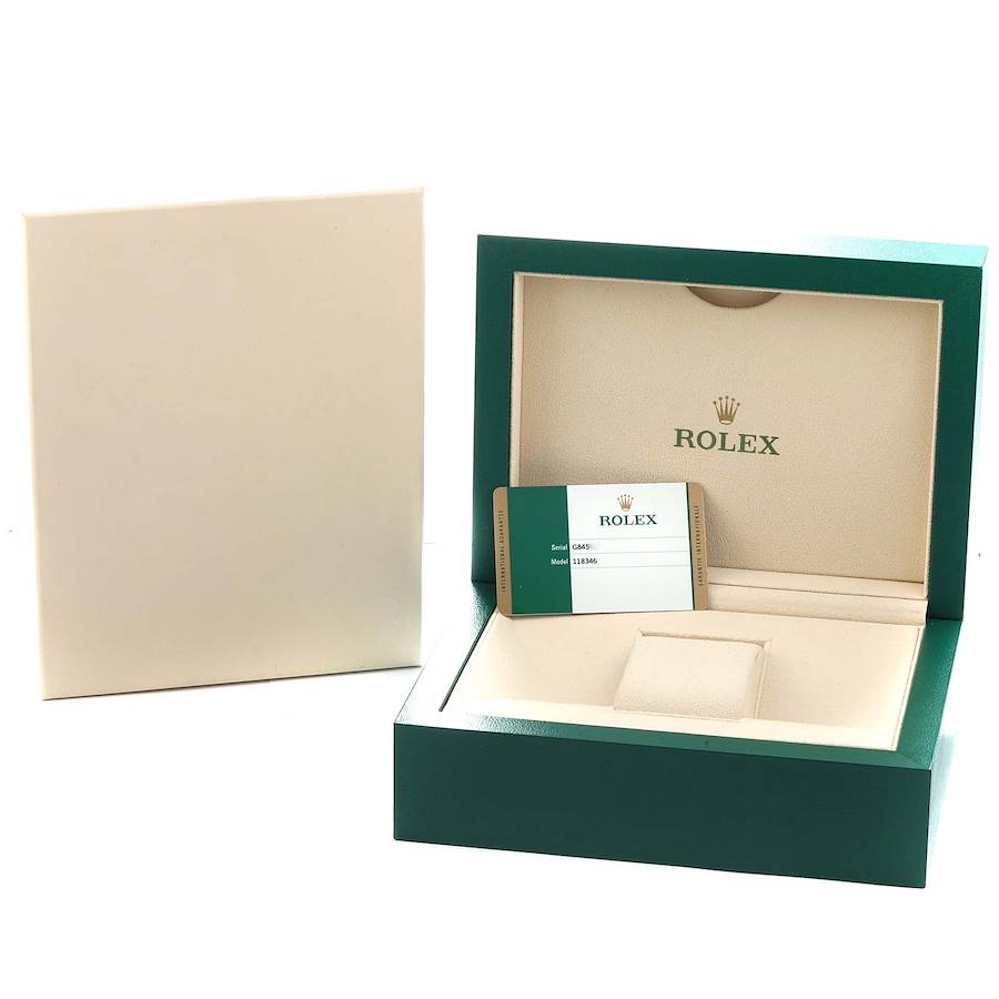 Orologio replica: Rolex President Day-Date, platino, diamanti, quadrante in meteorite, 118346 — eccezionale – Foto 8